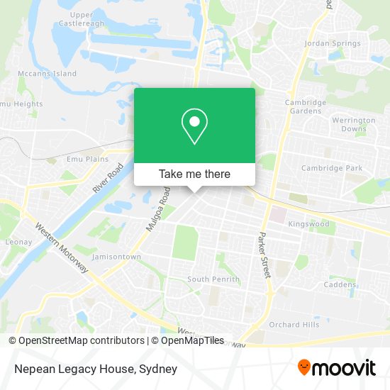 Mapa Nepean Legacy House