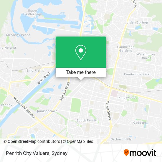 Penrith City Valuers map