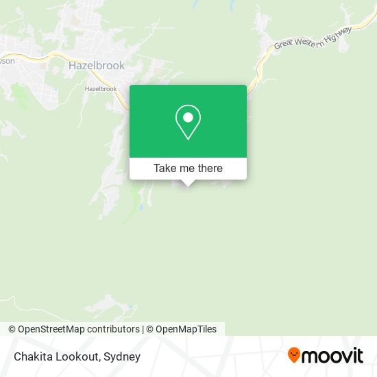 Chakita Lookout map