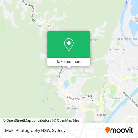 Moki Photography NSW map