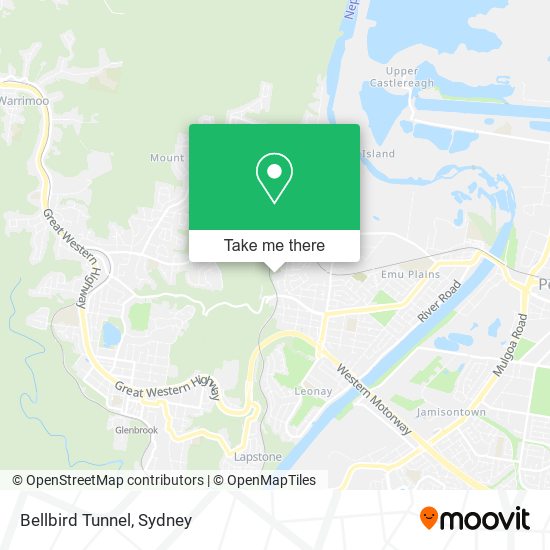 Mapa Bellbird Tunnel