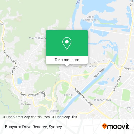 Bunyarra Drive Reserve map