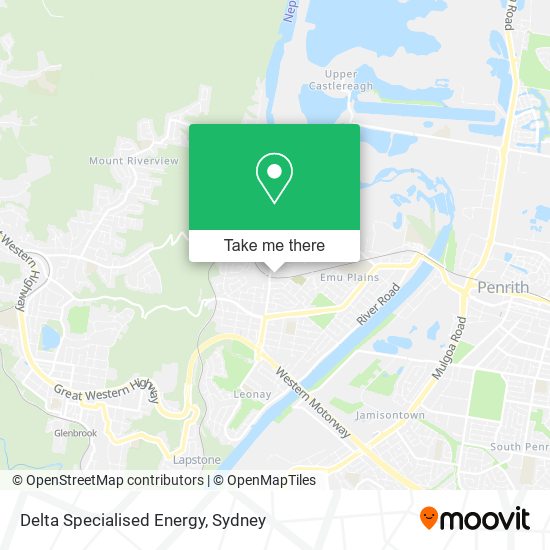 Mapa Delta Specialised Energy