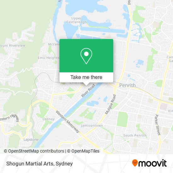 Shogun Martial Arts map