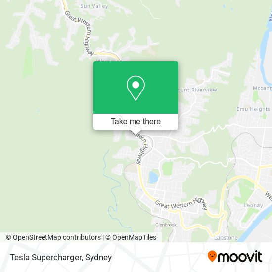 Mapa Tesla Supercharger