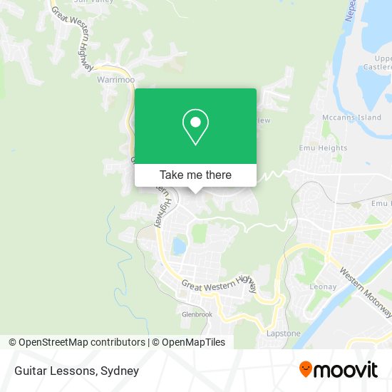 Guitar Lessons map