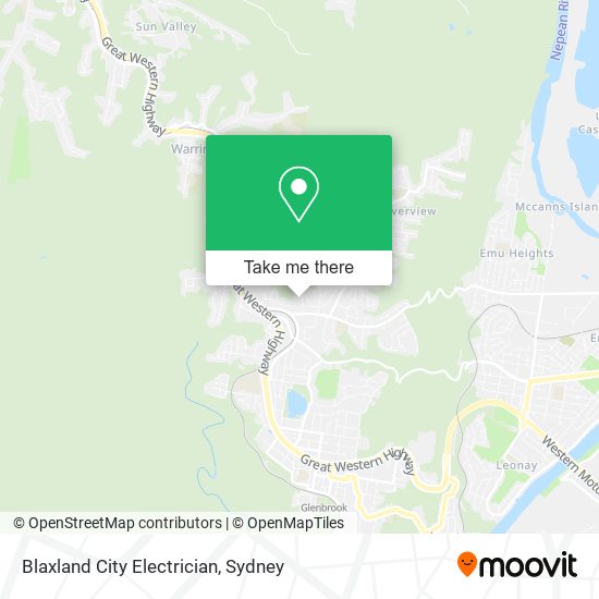 Blaxland City Electrician map