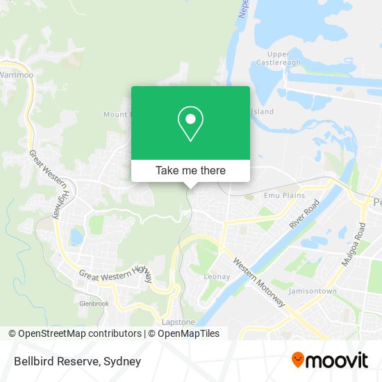 Bellbird Reserve map