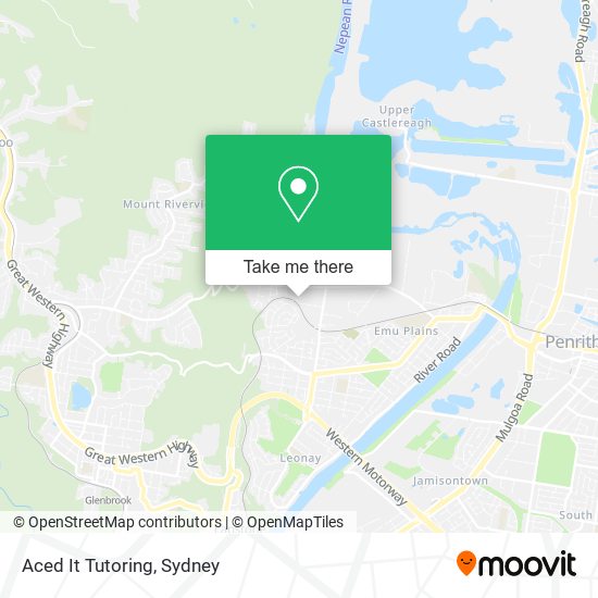 Aced It Tutoring map