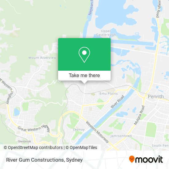 River Gum Constructions map