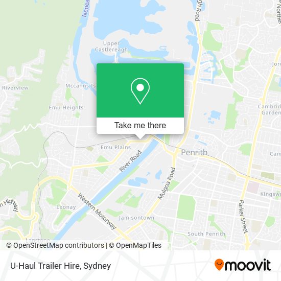 U-Haul Trailer Hire map