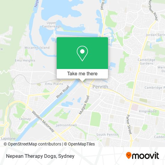 Nepean Therapy Dogs map