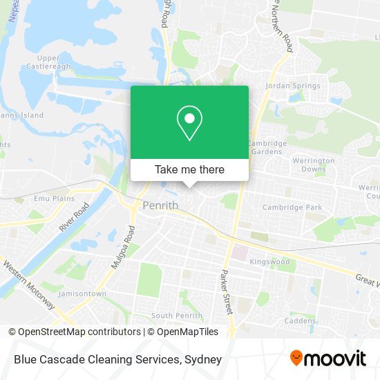 Blue Cascade Cleaning Services map