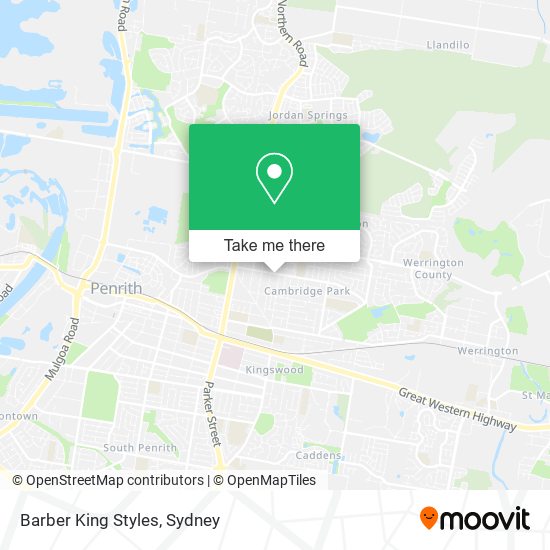 Barber King Styles map