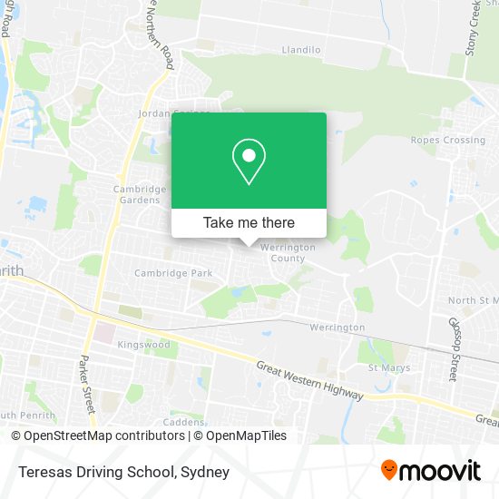 Teresas Driving School map