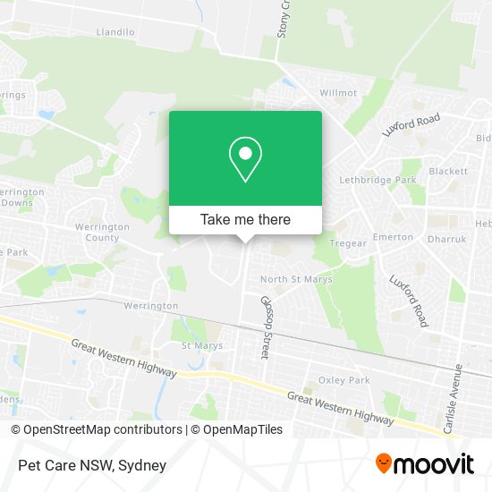 Pet Care NSW map