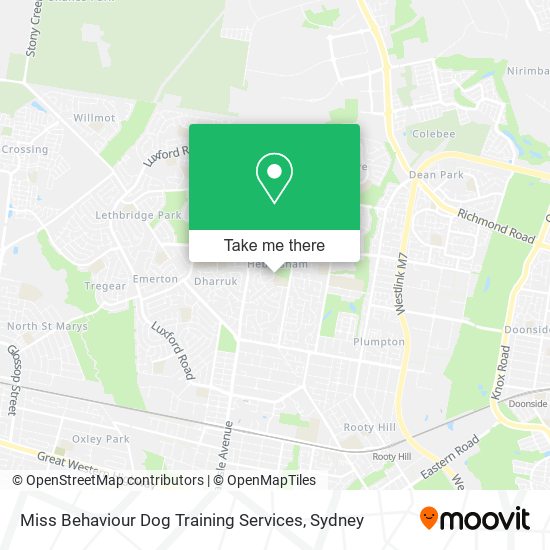Miss Behaviour Dog Training Services map