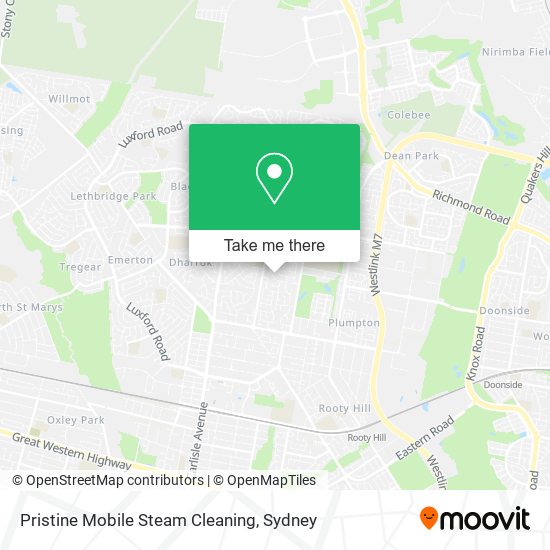 Mapa Pristine Mobile Steam Cleaning