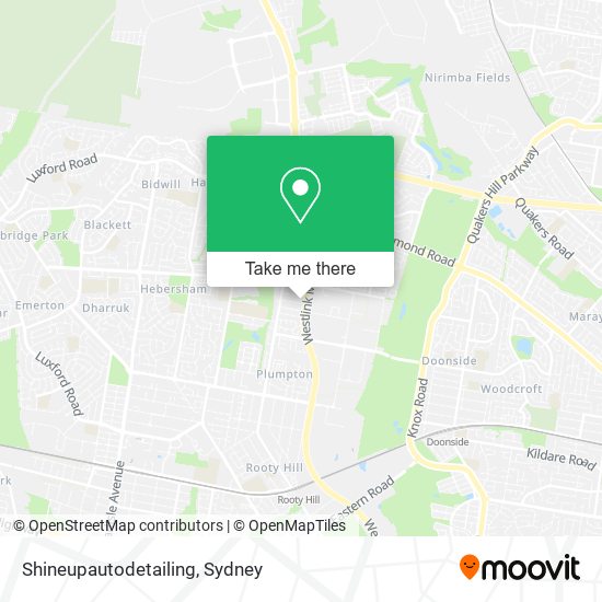 Shineupautodetailing map