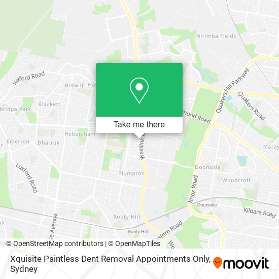 Xquisite Paintless Dent Removal Appointments Only map