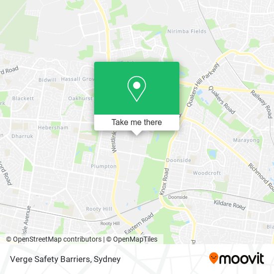 Verge Safety Barriers map