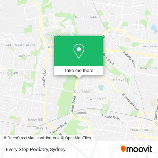 Every Step Podiatry map