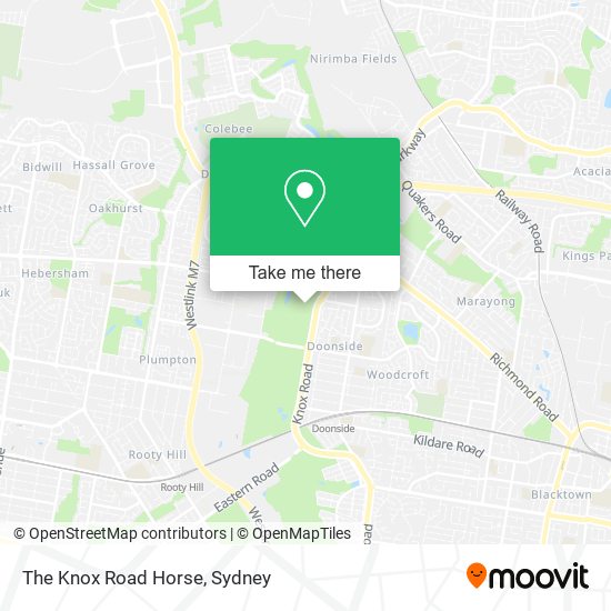 The Knox Road Horse map