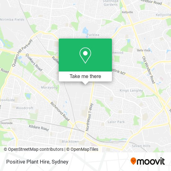 Positive Plant Hire map