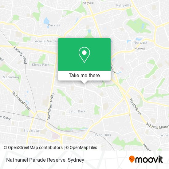 Nathaniel Parade Reserve map