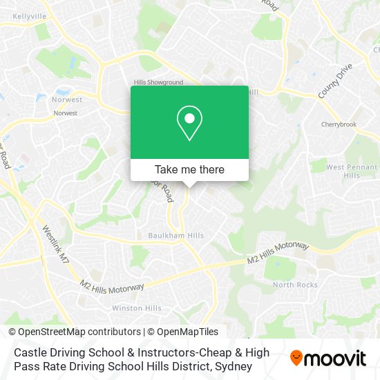 Mapa Castle Driving School & Instructors-Cheap & High Pass Rate Driving School Hills District