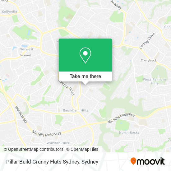 Pillar Build Granny Flats Sydney map