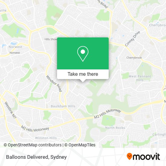 Balloons Delivered map