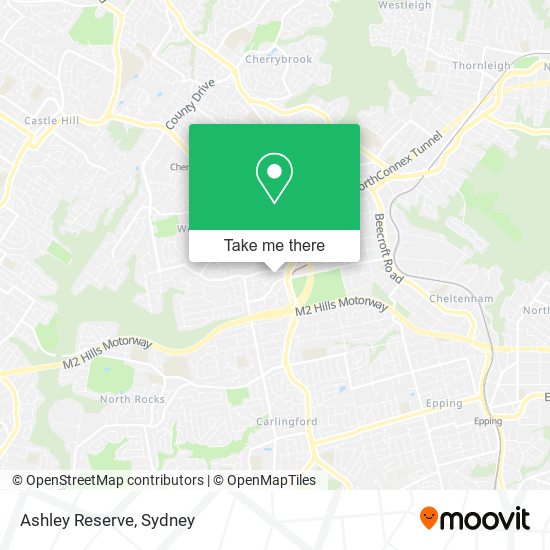 Ashley Reserve map