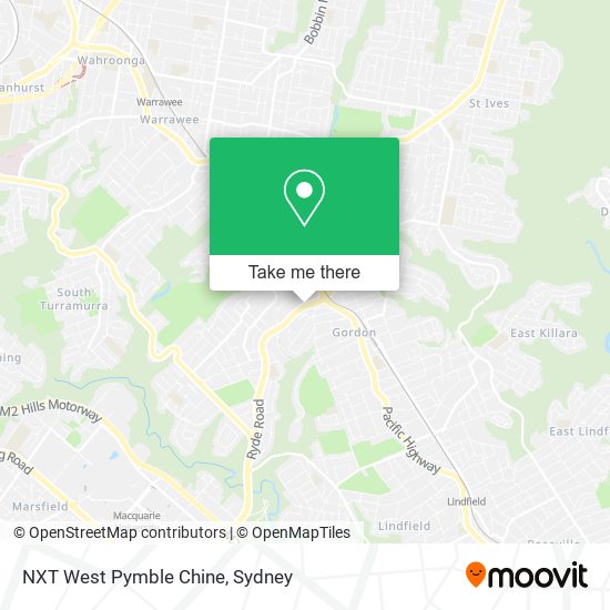 NXT West Pymble Chine map