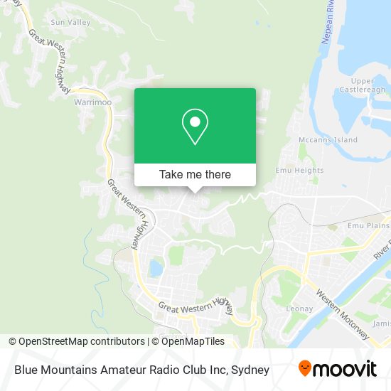 Blue Mountains Amateur Radio Club Inc map