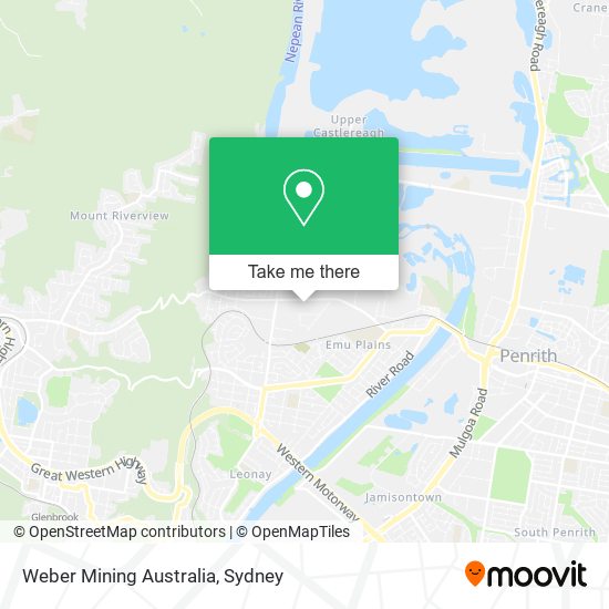 Weber Mining Australia map