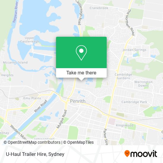 U-Haul Trailer Hire map