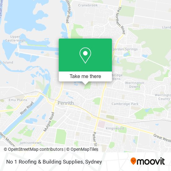 No 1 Roofing & Building Supplies map