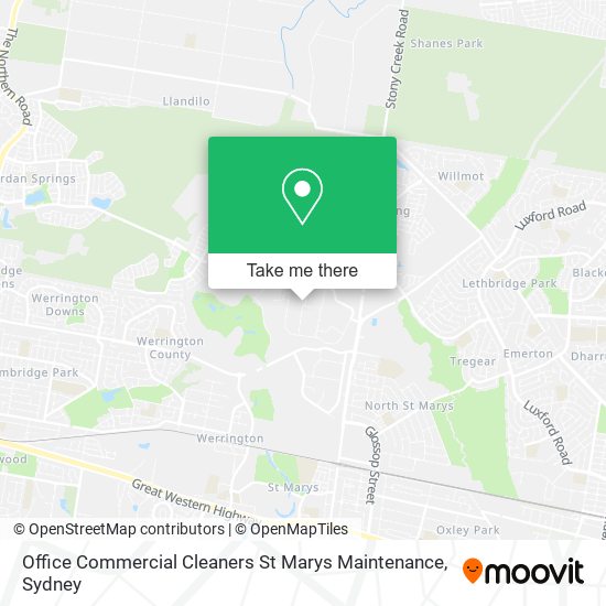 Mapa Office Commercial Cleaners St Marys Maintenance