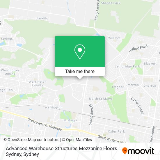 Advanced Warehouse Structures Mezzanine Floors Sydney map