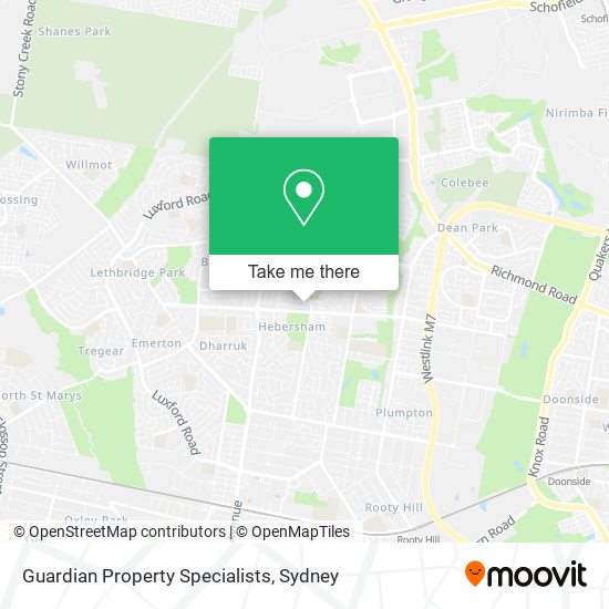 Mapa Guardian Property Specialists