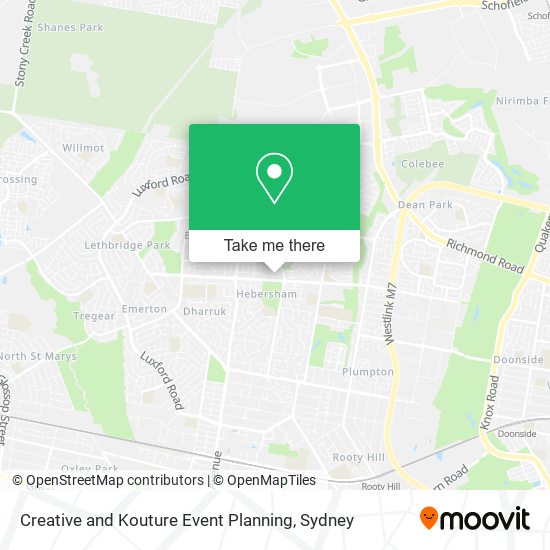 Creative and Kouture Event Planning map