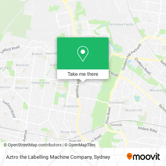 Aztro the Labelling Machine Company map