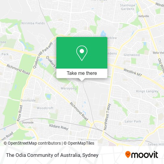 The Odia Community of Australia map
