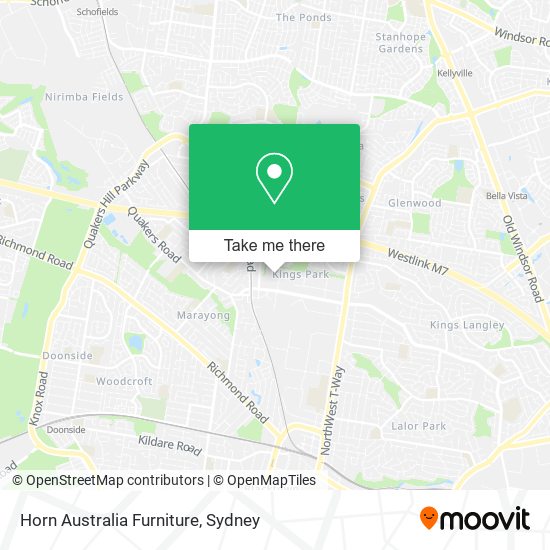 Horn Australia Furniture map