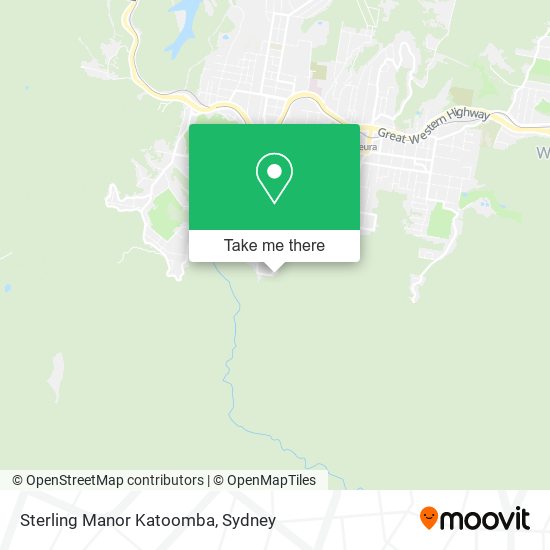 Sterling Manor Katoomba map