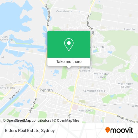 Elders Real Estate map