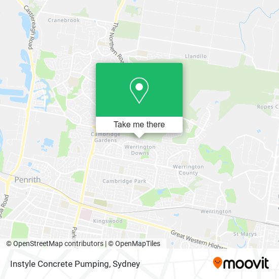 Instyle Concrete Pumping map