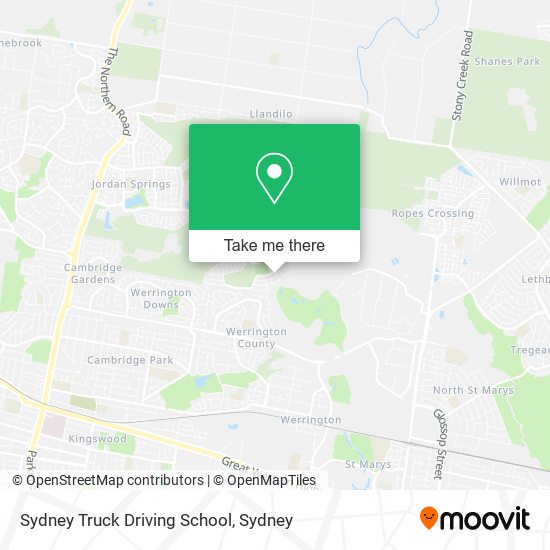 Sydney Truck Driving School map