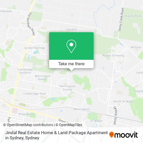 Mapa Jindal Real Estate Home & Land Package Apartment in Sydney